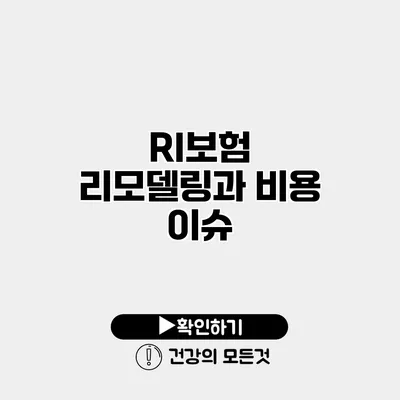 RI보험 리모델링과 비용 이슈