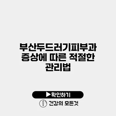 부산두드러기피부과 증상에 따른 적절한 관리법